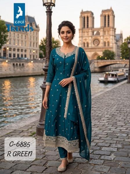 Kaya d.no 6785 work kurti wholesalers in lucknow